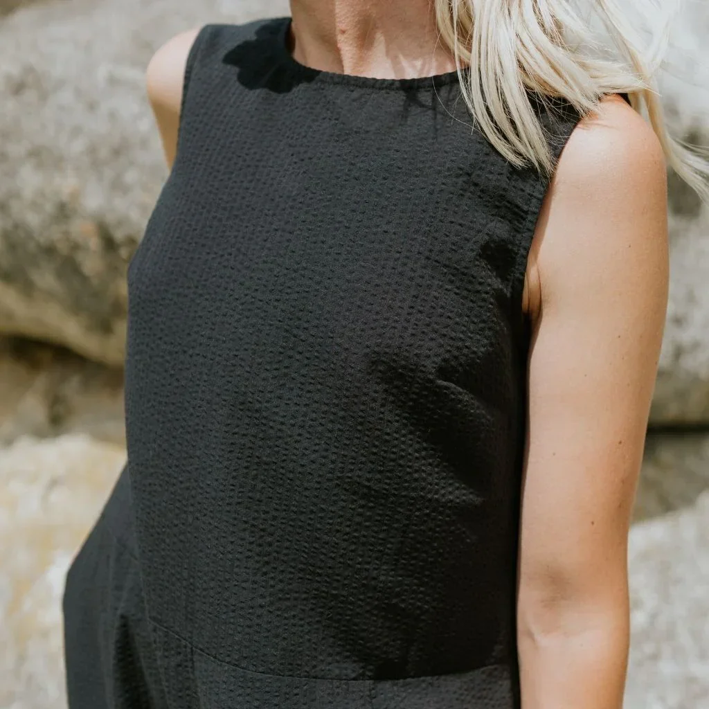 Anna Women's Drop Waist Dress | Black - Image 5