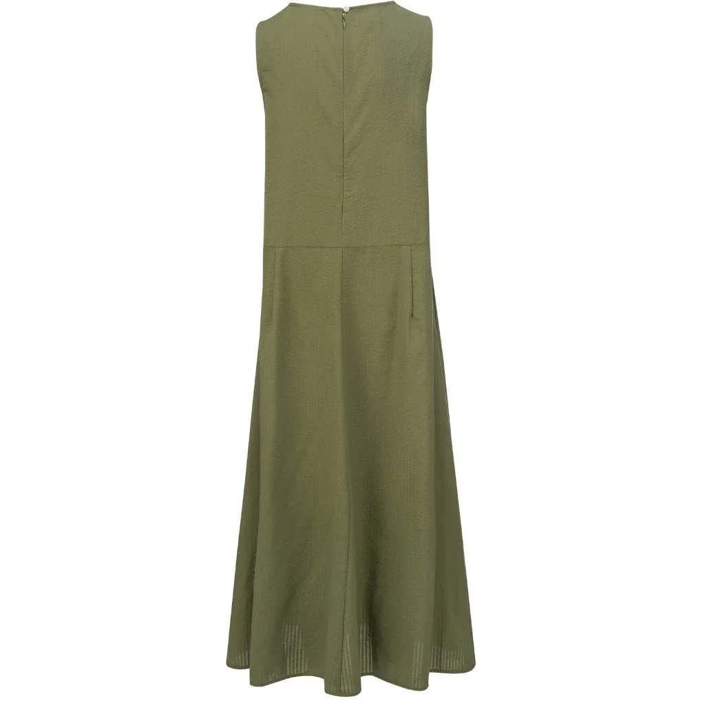 Anna Women's Drop Waist Dress | Bonsai Green - Image 6