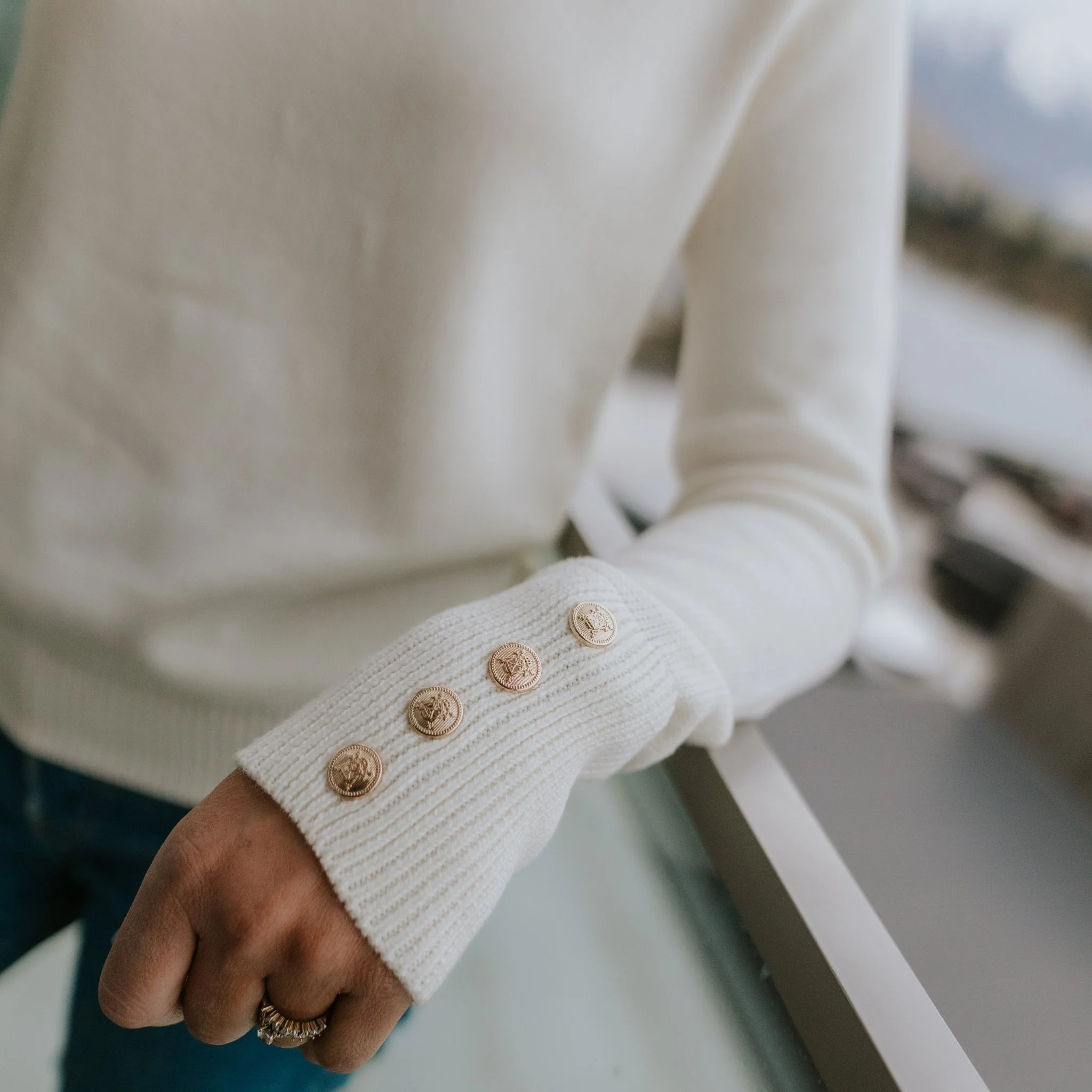 Anne Sweater - Pearl - Image 3