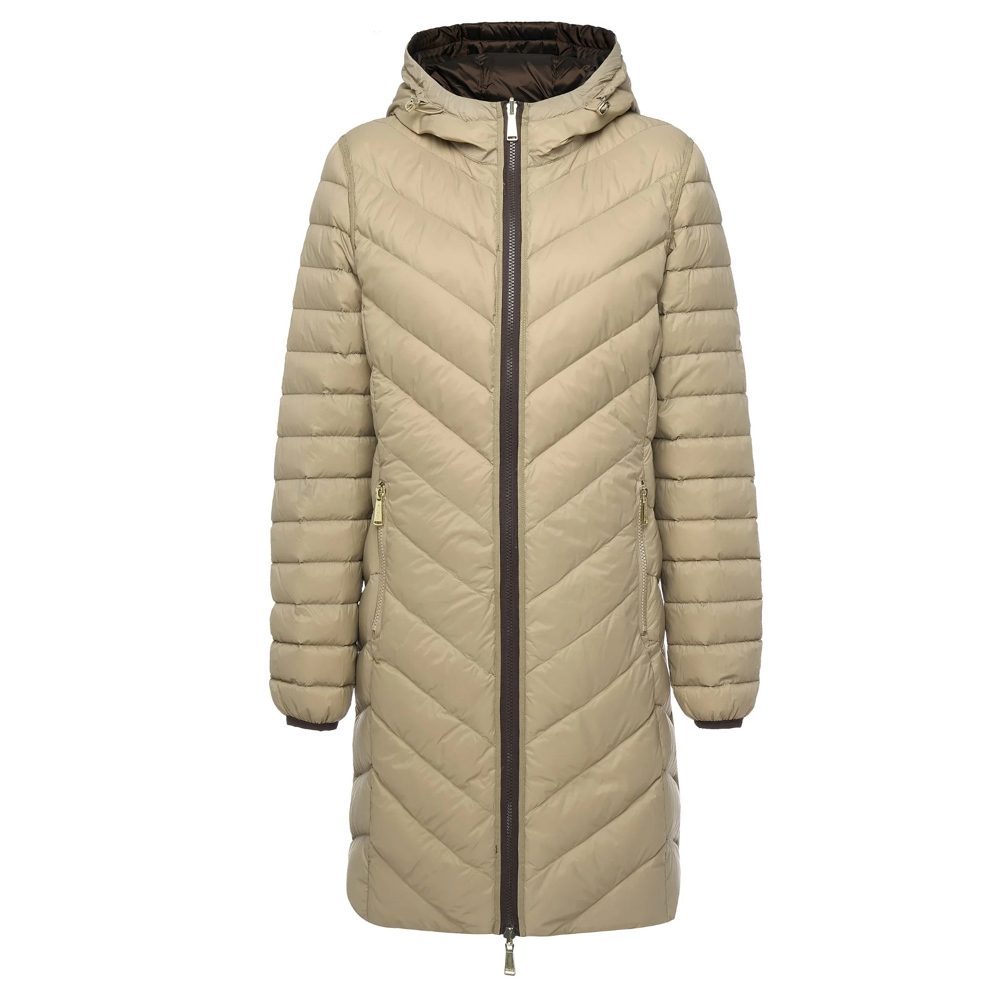 Arnie Reversible Puffer Down Coat - Chocolate/Palomino - Image 3