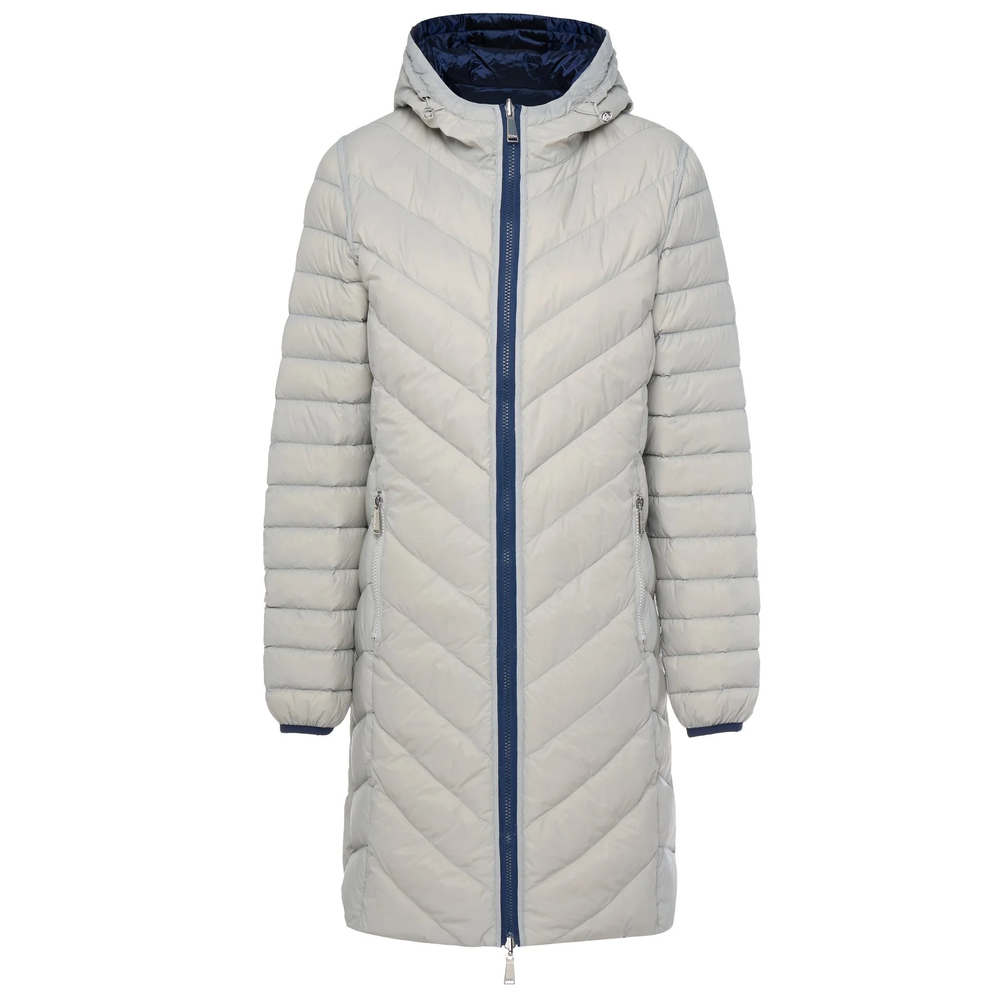 Arnie Reversible Puffer Down Coat - Moonlight/Silver - Image 5