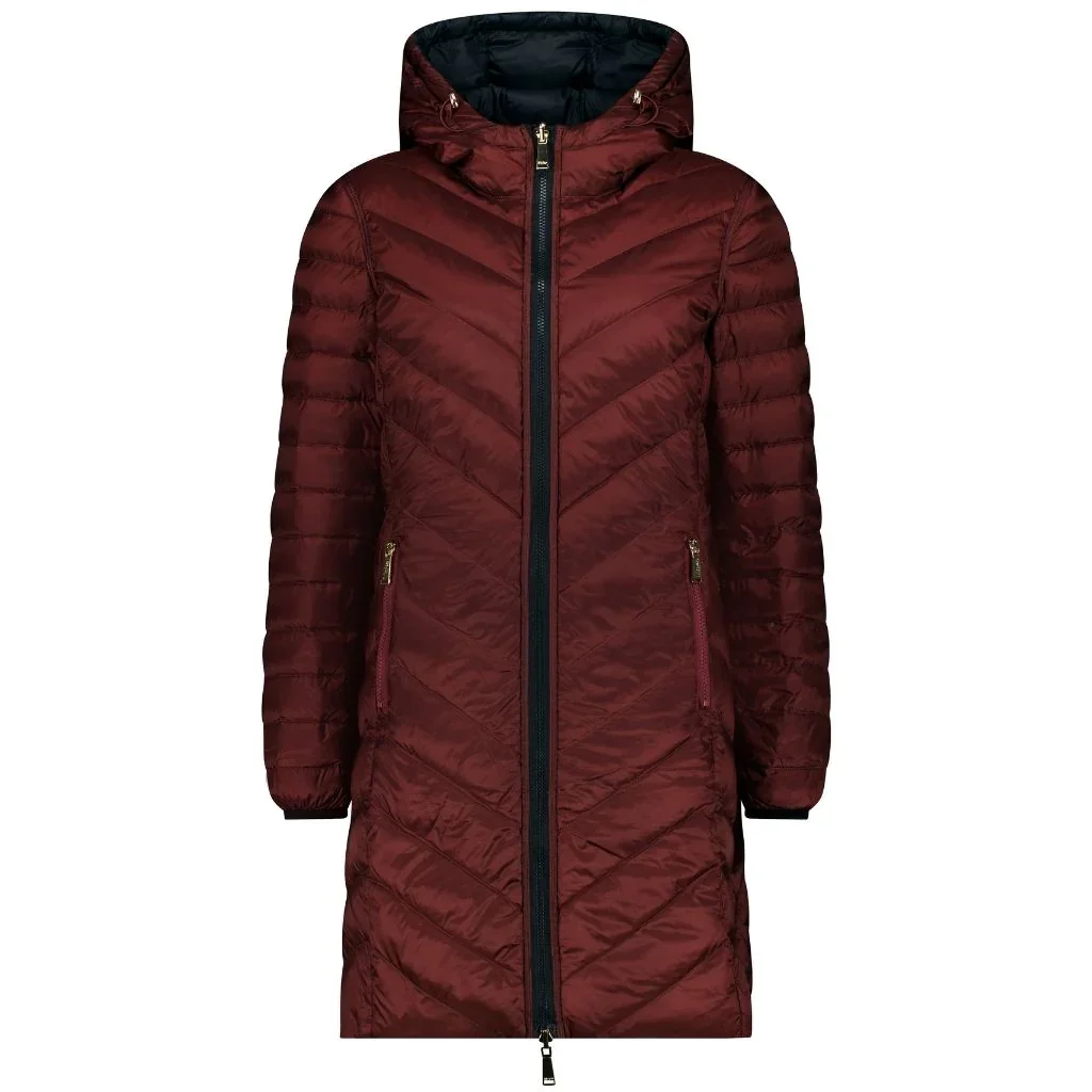 Arnie Women's 90/10 Reversible Down Coat - Black/Cabernet - Image 8