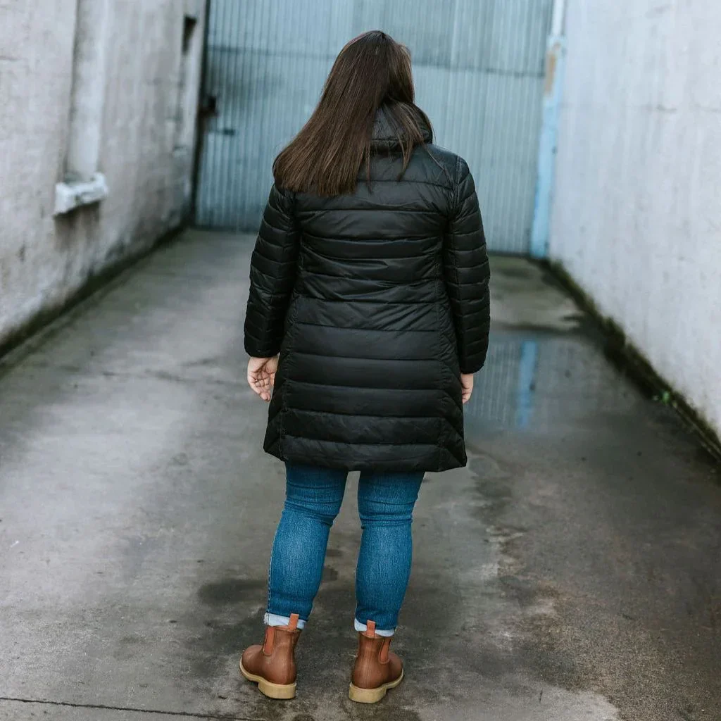 Arnie Women's 90/10 Reversible Down Coat - Black/Empire - Image 10