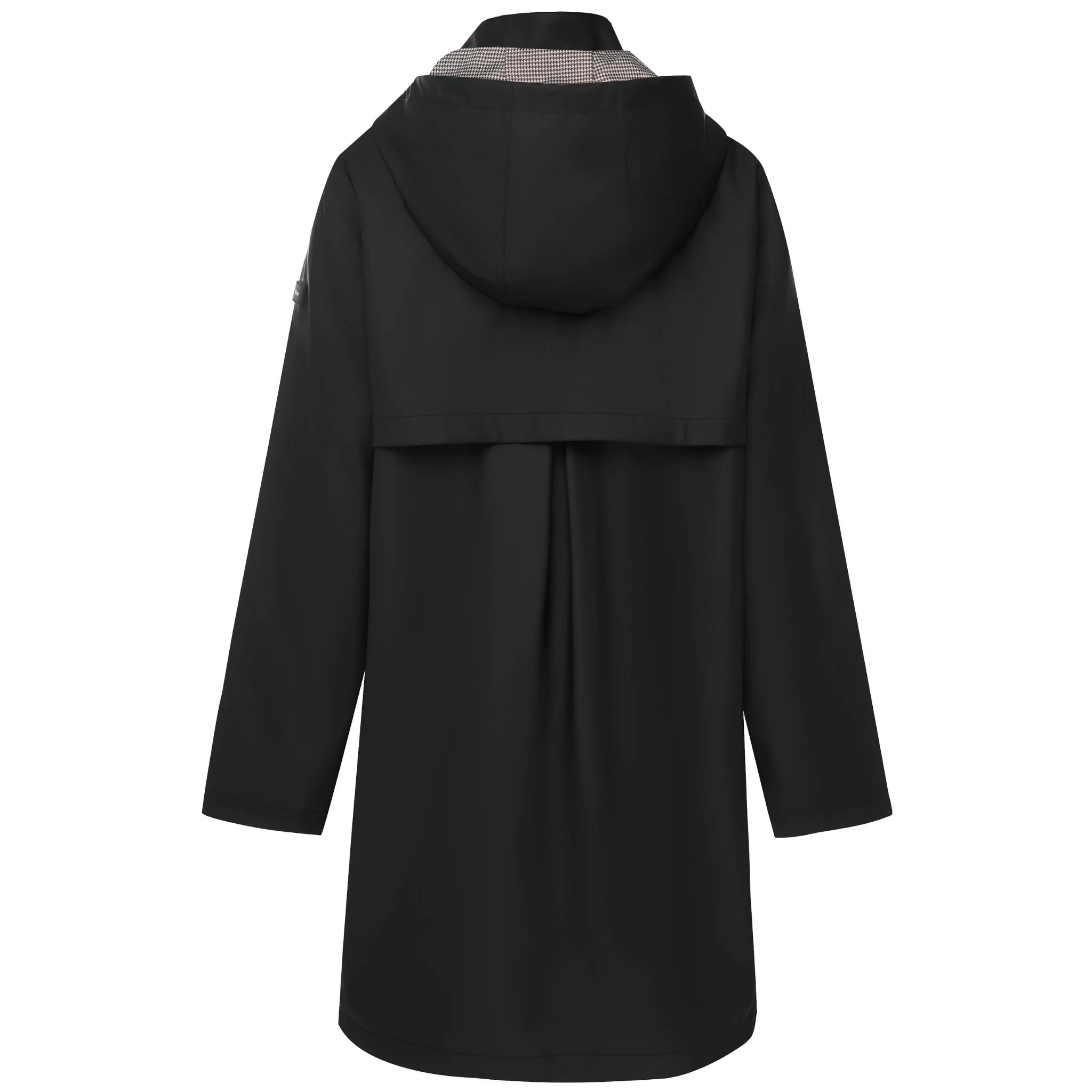 Billie Raincoat - Black/Choc Houndstooth - Image 3