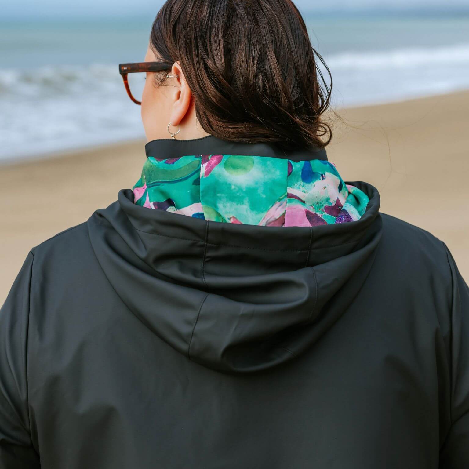 Billie Raincoat - Black/Evie Marble - Image 11