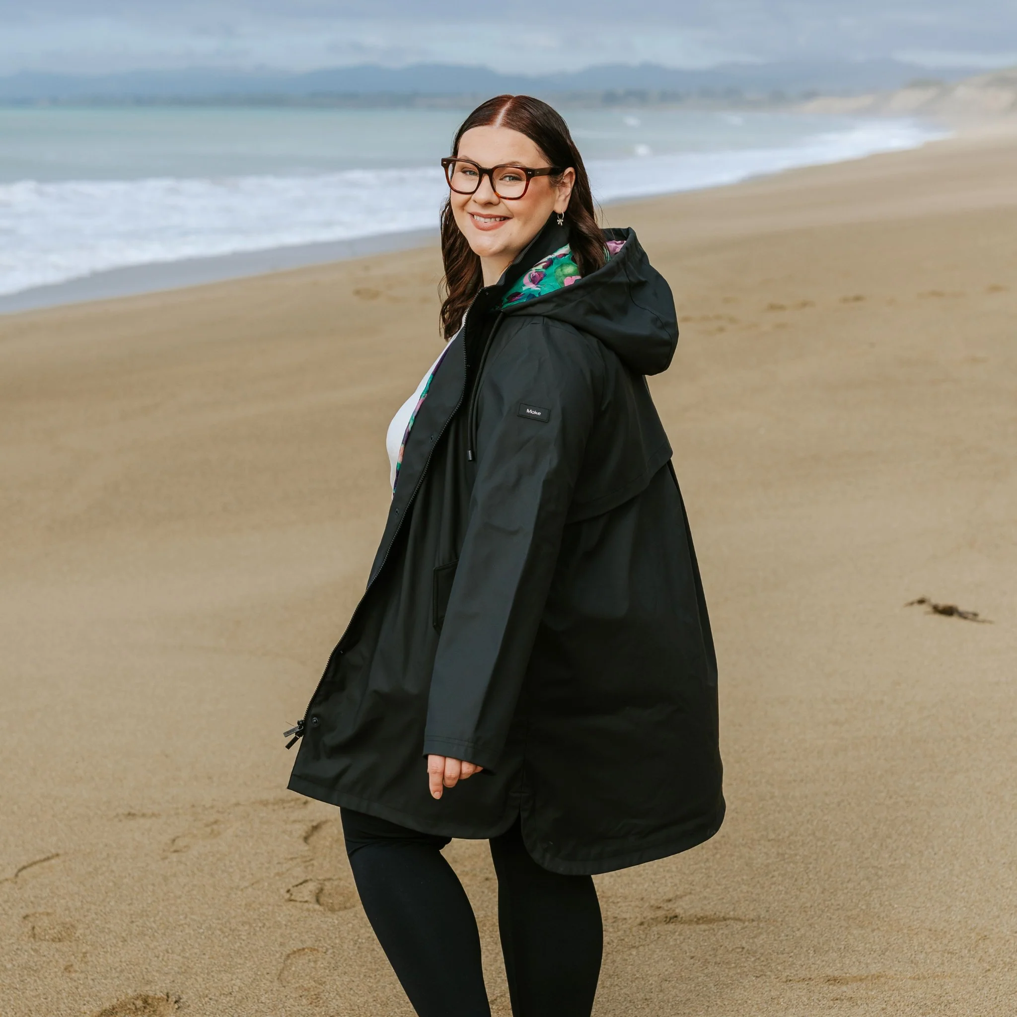 Billie Raincoat - Black/Evie Marble - Image 4