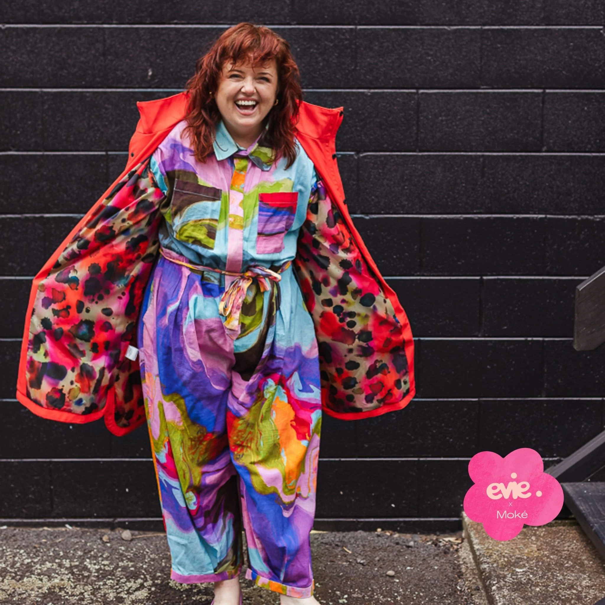 Billie Raincoat - Cherry Tomato/Evie Alternative Animal - Image 3