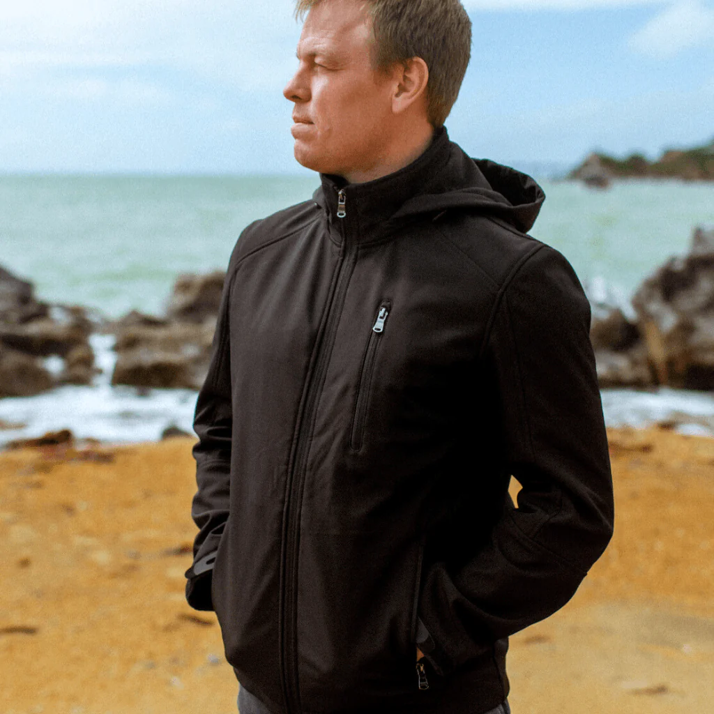 Blair Men's Softshell Jacket - Black - Image 2