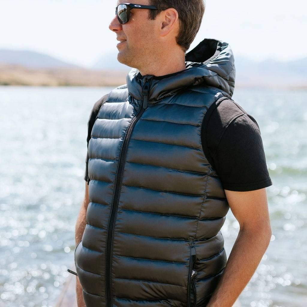 C.J Men's 90/10 Packable Down Vest - Slate - Image 3