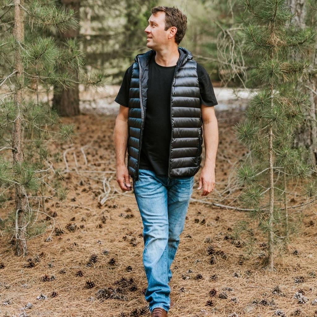 C.J Men's 90/10 Packable Down Vest - Slate - Image 4