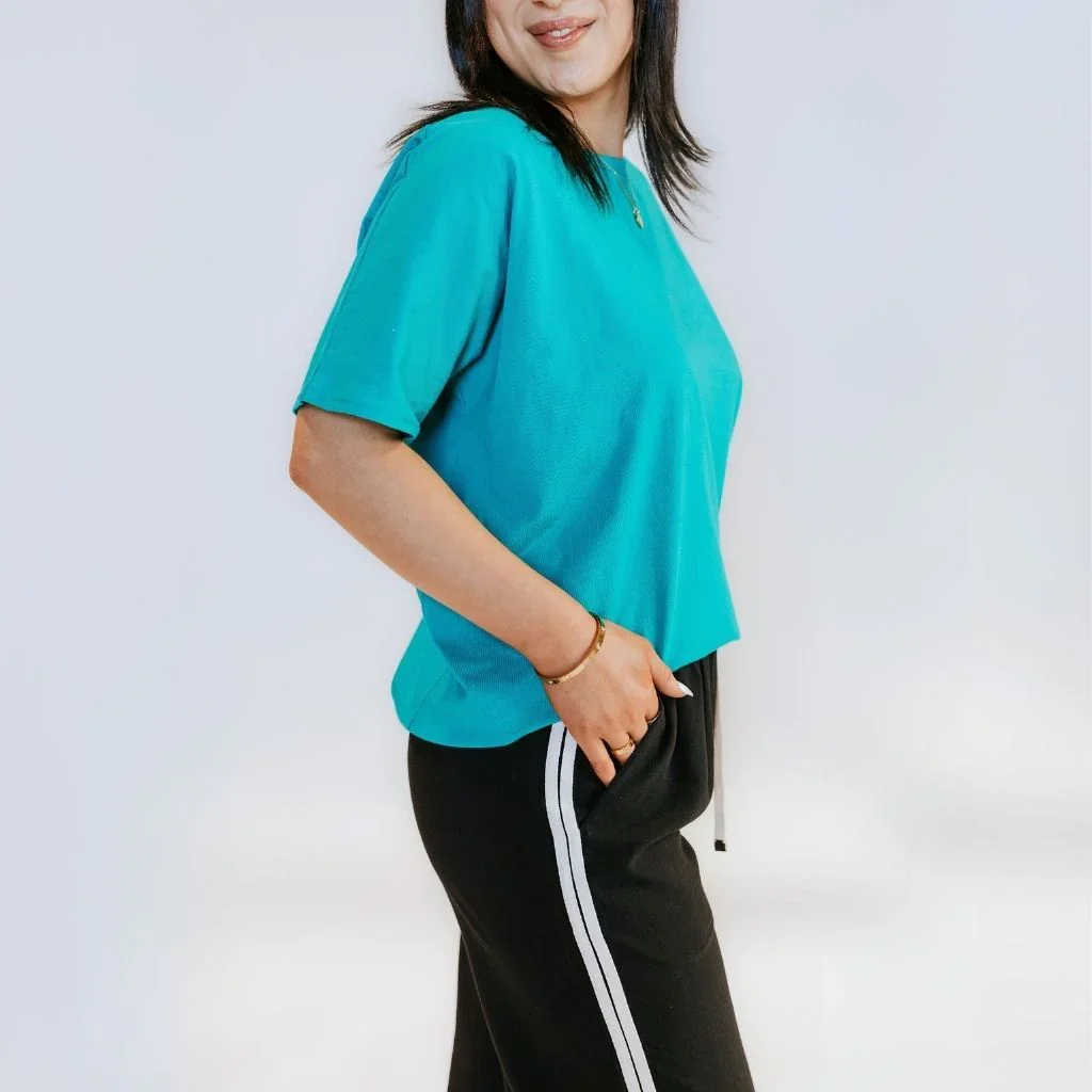 Charlotte Women's Cotton Tee - Dynasty Green - Image 3