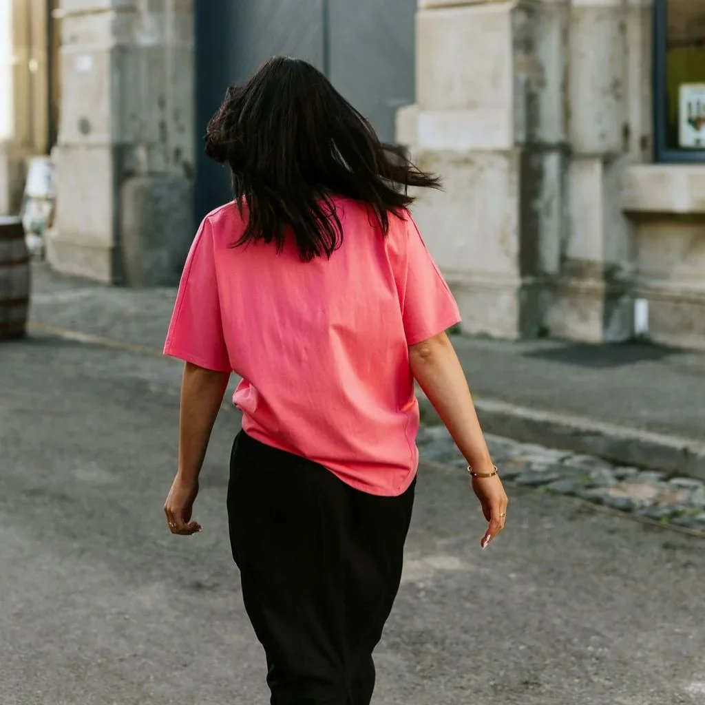 Charlotte Women's Cotton Tee - Hot Pink - Image 3