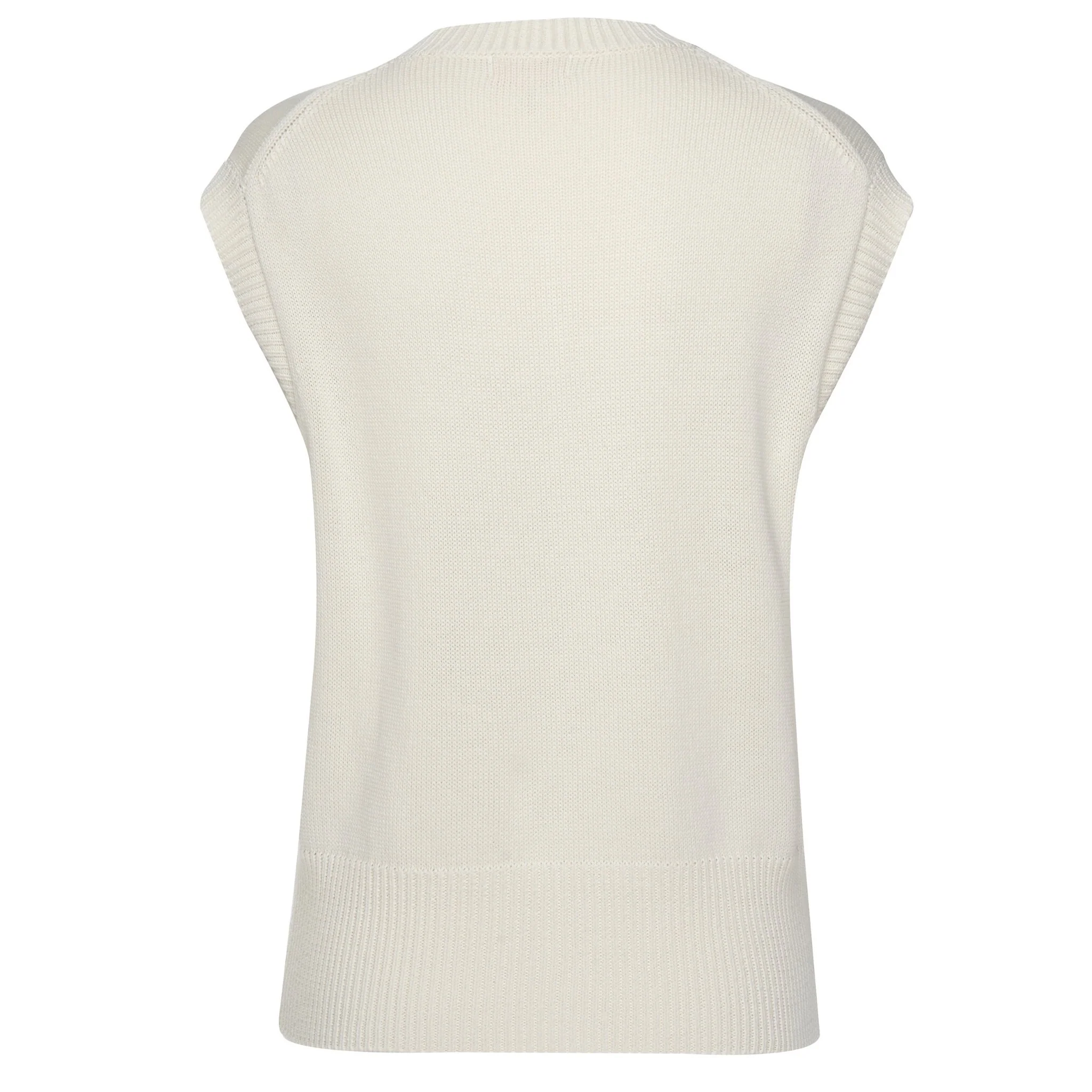 Chloe Knit Vest - Pearl - Image 2