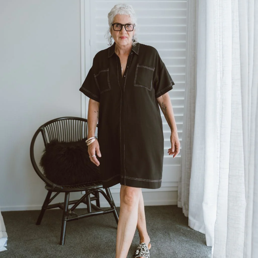Cora Women's Viscose Blend Shirt Dress - Black - Image 2