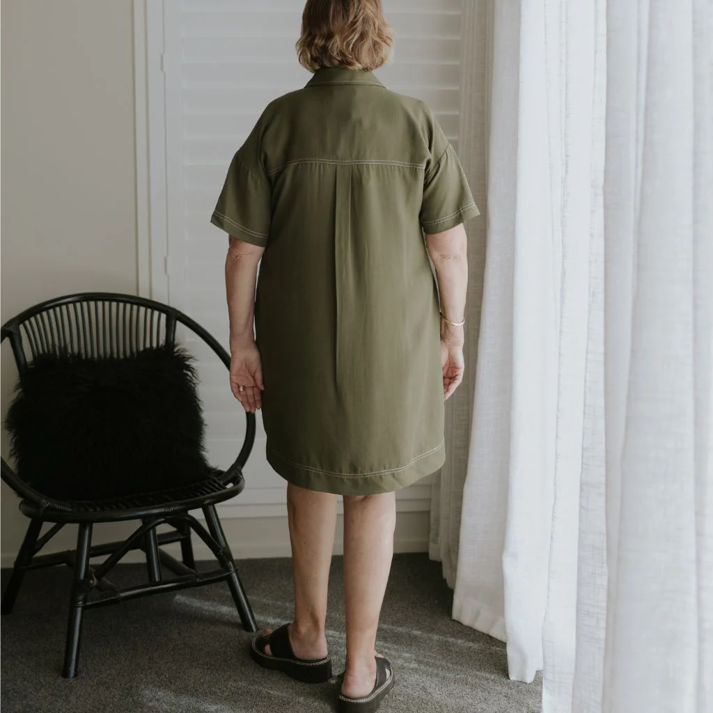 Cora Women's Viscose Blend Shirt Dress - Bonsai Green - Image 8