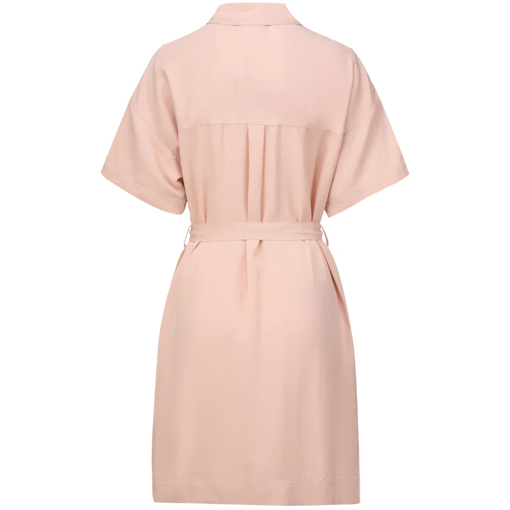 Cora Women's Viscose Blend Shirt Dress - Dusty Rose - Image 5