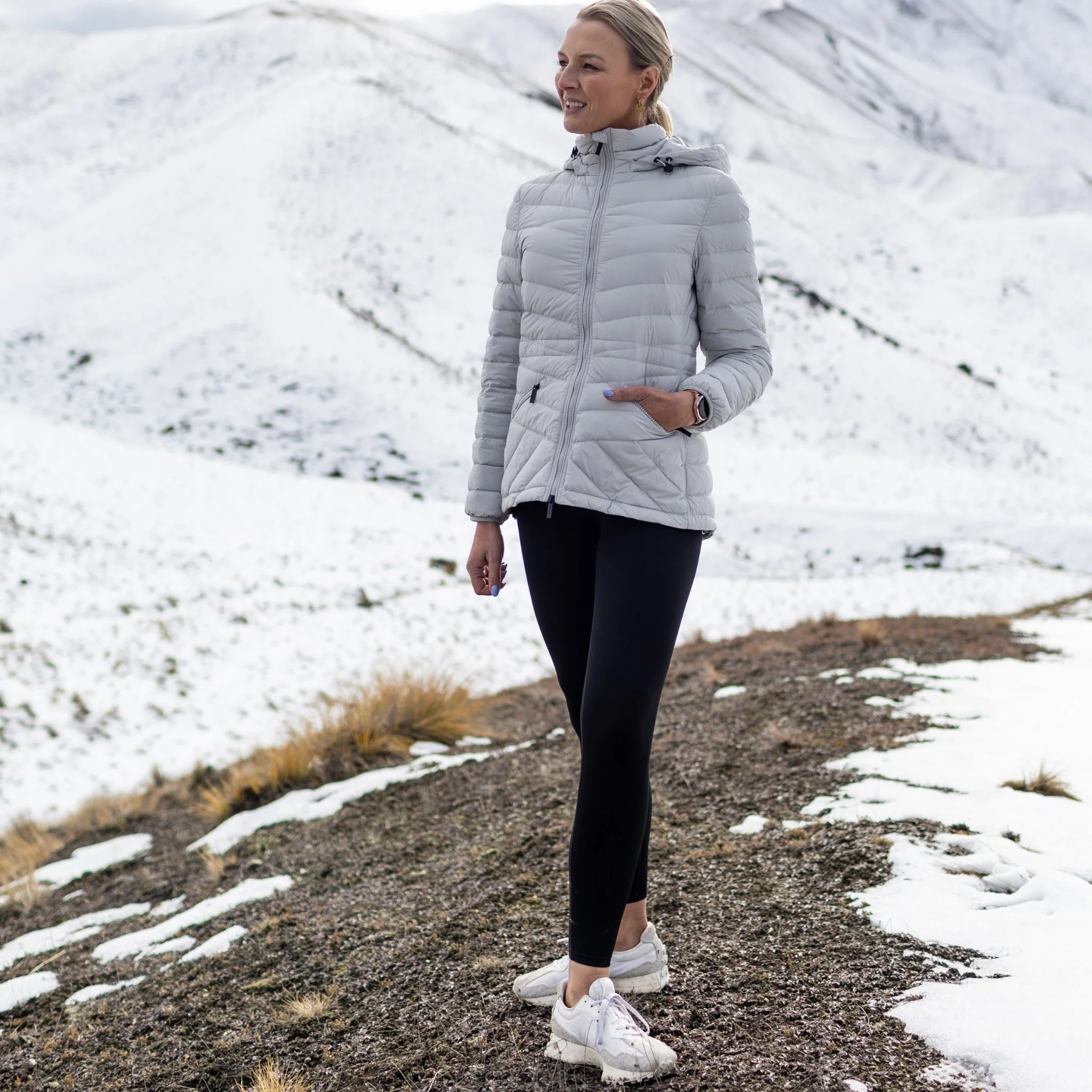Cushla Packable Puffer Down Jacket - Silver - Image 5