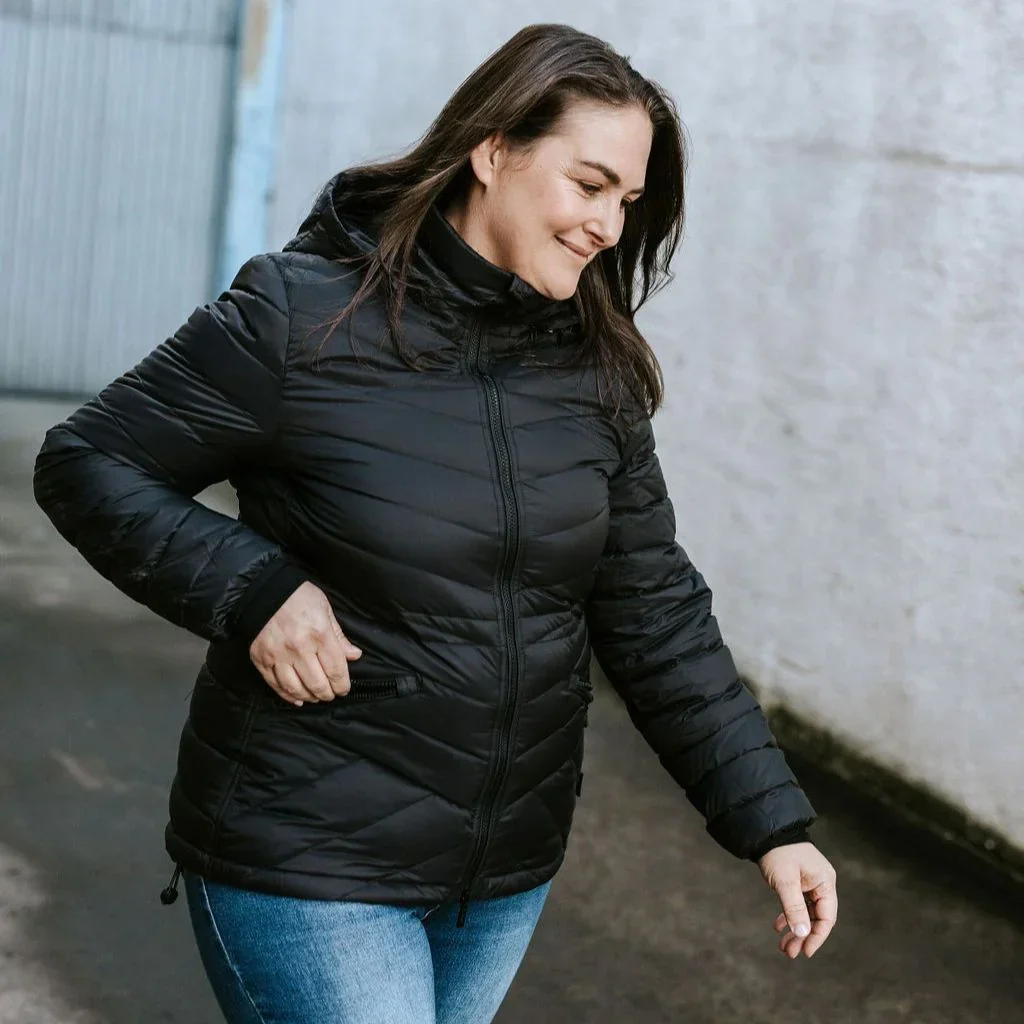 Cushla Women's 90/10 Packable Down Jacket - Black - Image 7