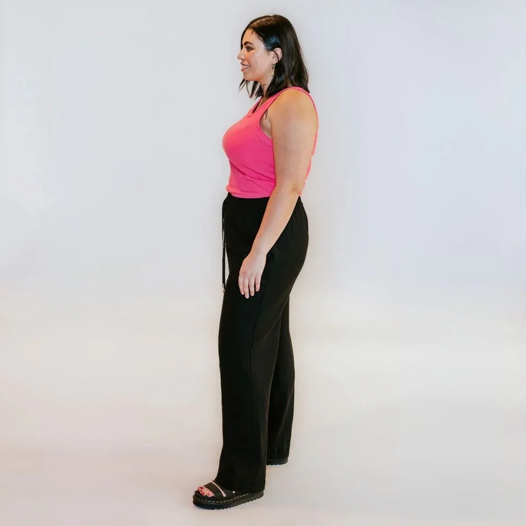 Eddie Women's Cotton Ribbed Tank - Hot Pink - Image 3
