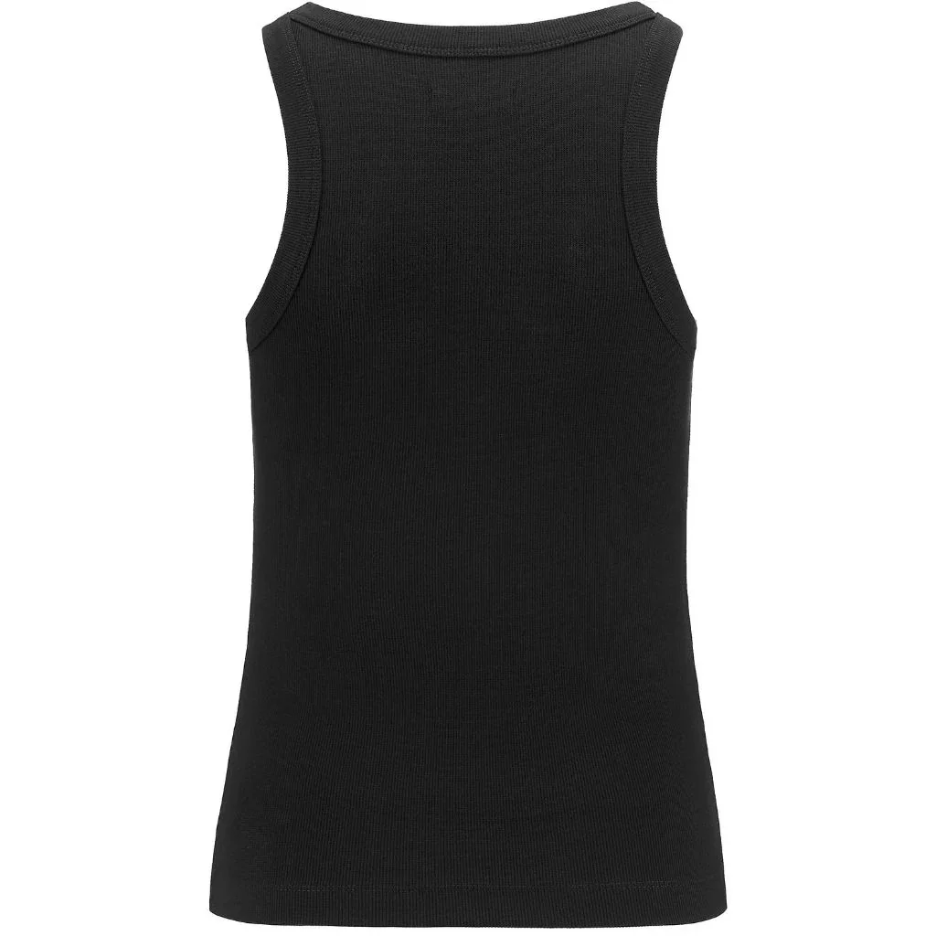 Ede Women's Cotton Rib Knit Tank | Black - Image 2