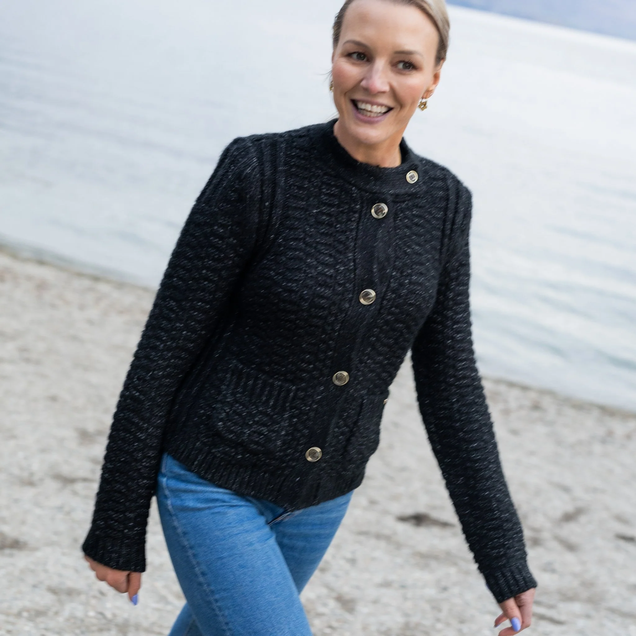 Elle Cardigan - Black - Image 3