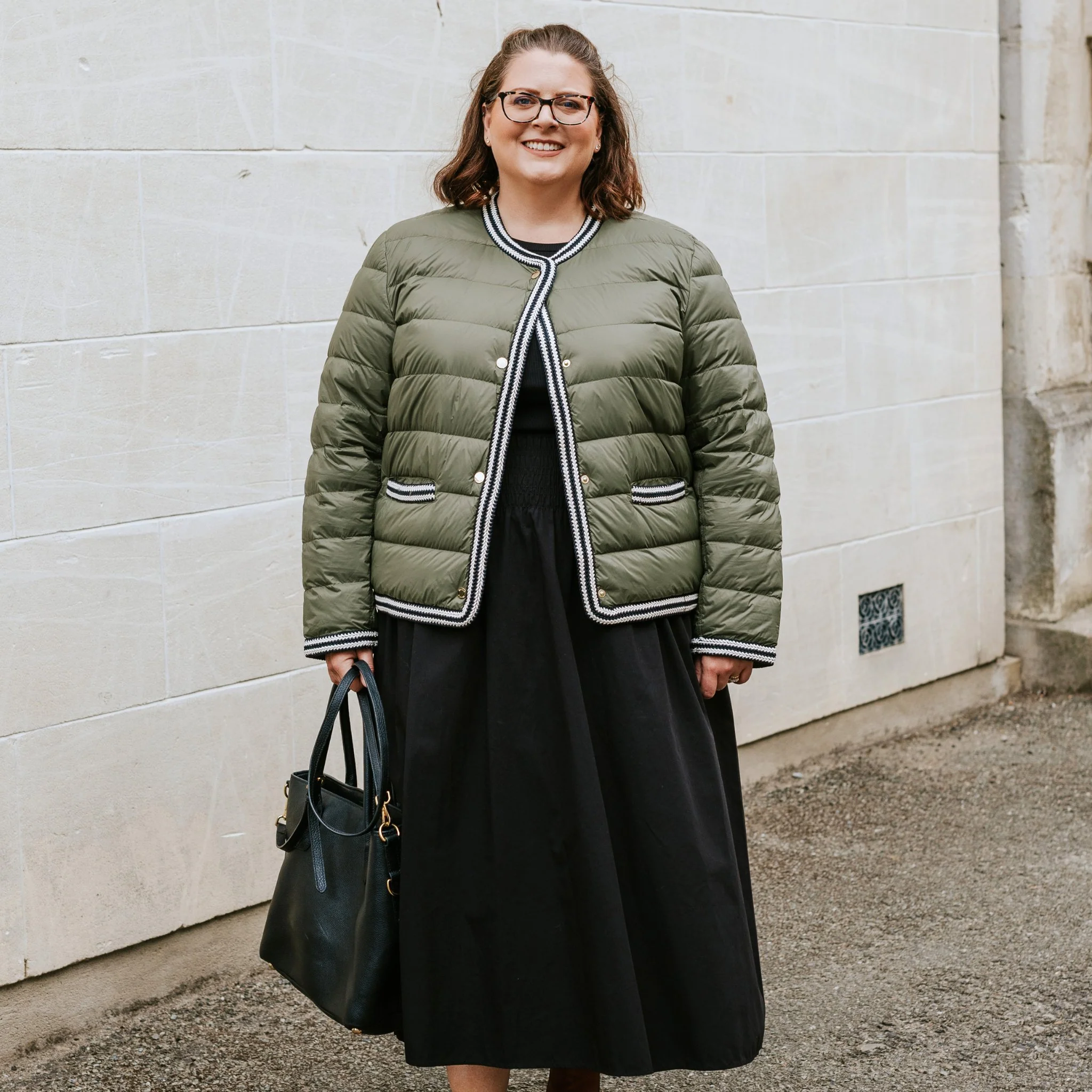 Fern Puffer Down Jacket - Olive Green - Image 8