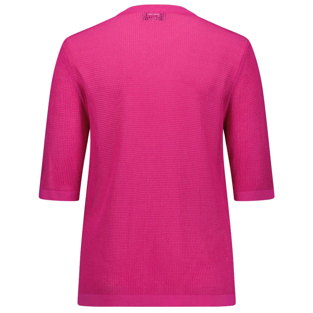 Florence Women's Short Sleeved Crew - Fuchsia - Image 4