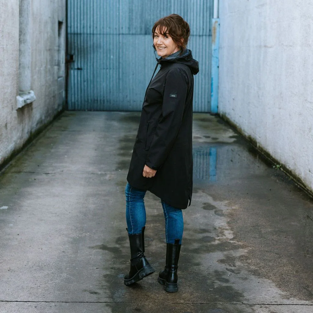 Georgie Women's Rain Coat - Black - Image 4