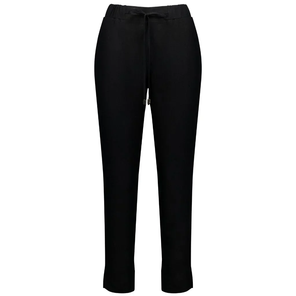 Goldie Women's Linen Pant - Black