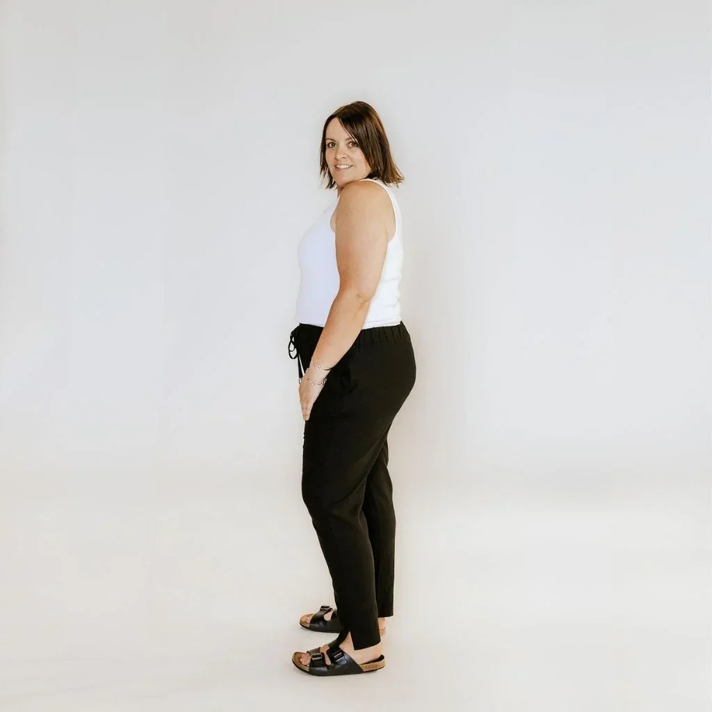 Goldie Women's Linen Pant - Black - Image 3