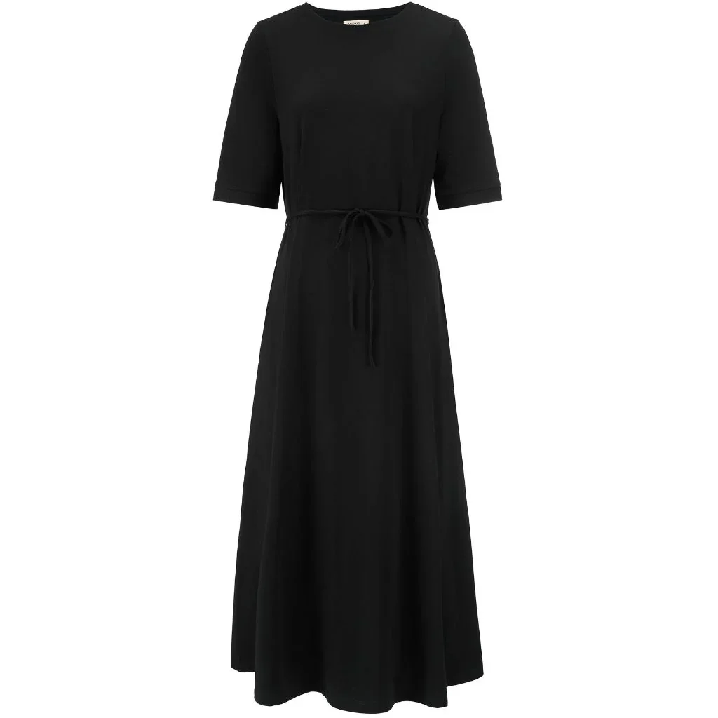 Greta Women's Cotton Tee Dress | Black