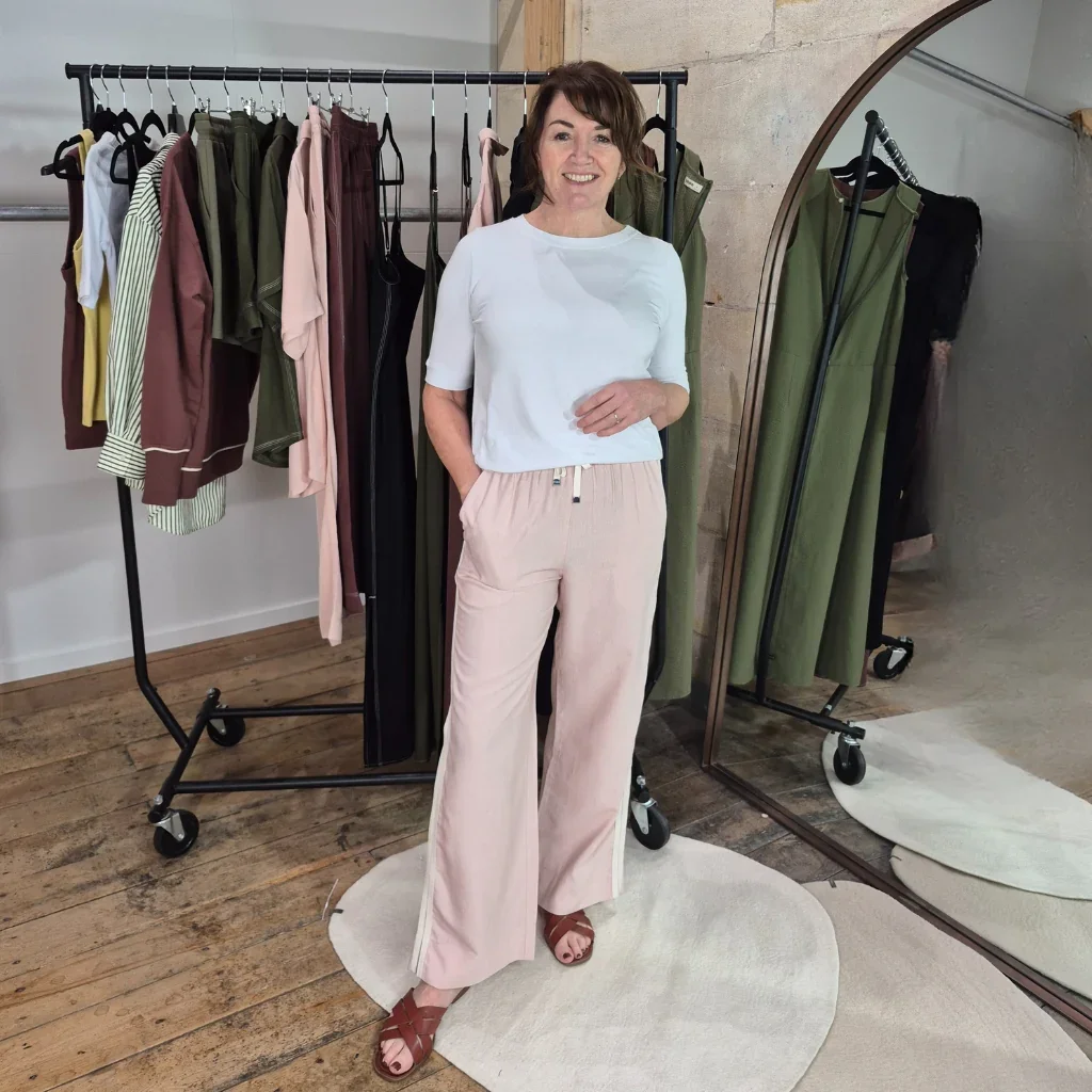 Indiana Women's Wide Leg Pants | Dusty Rose - Image 3