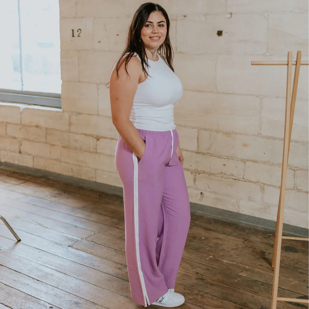 Indiana Women's Wide Leg Pants - Fondant Pink - Image 3