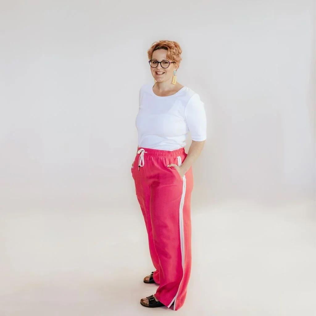 Indiana Women's Wide Leg Pants - Hot Pink - Image 3