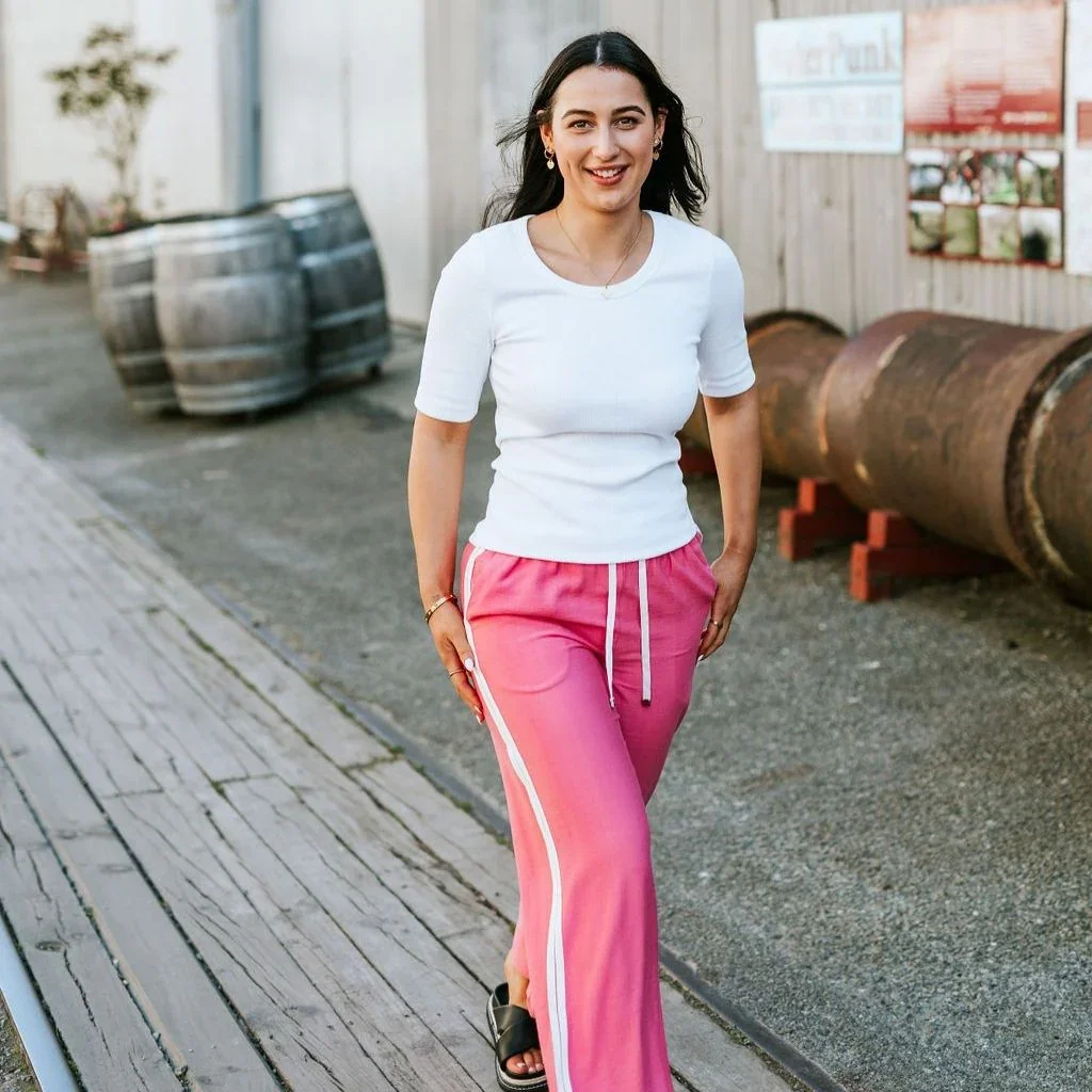 Indiana Women's Wide Leg Pants - Hot Pink - Image 4