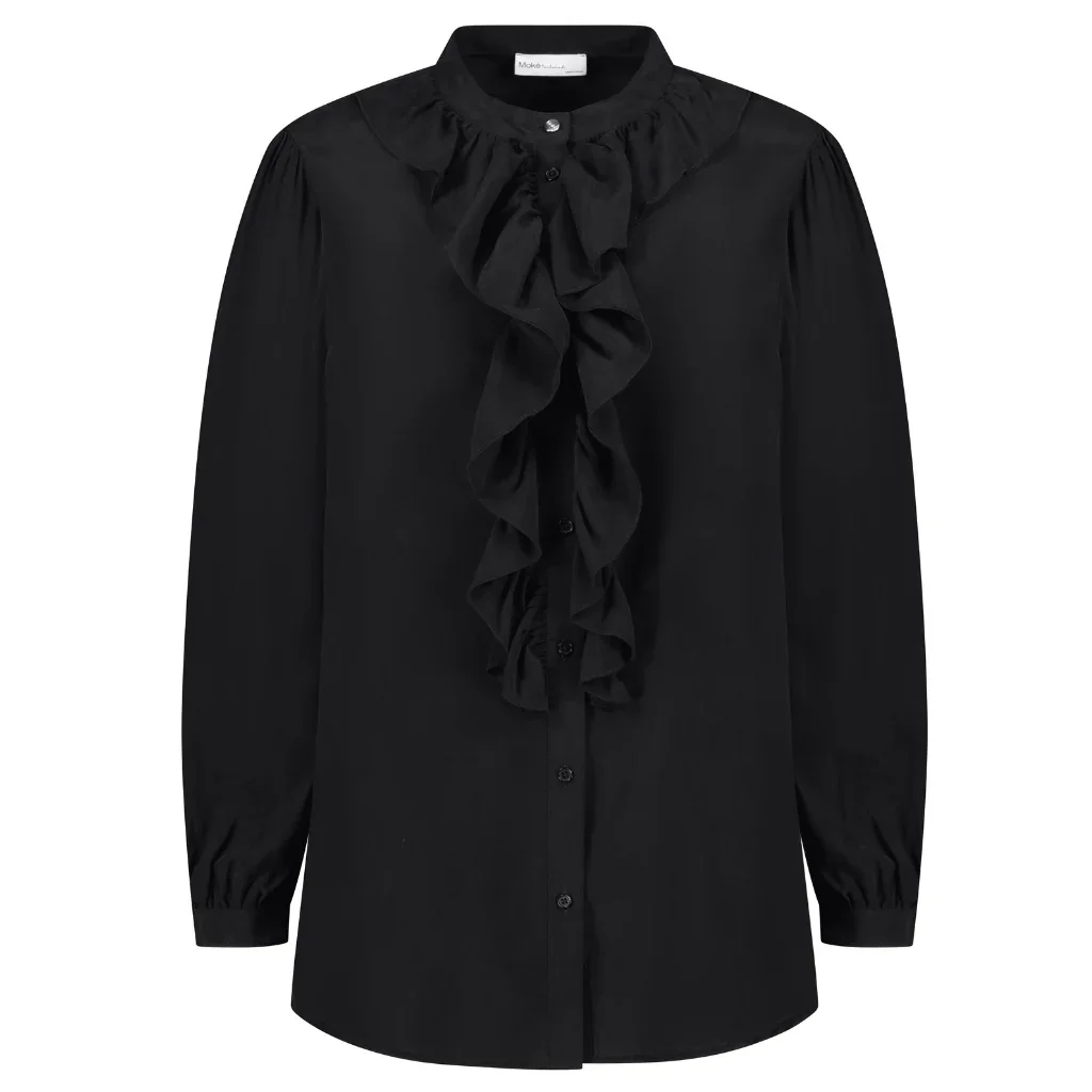 Jade Women's Cupro Blouse - Black