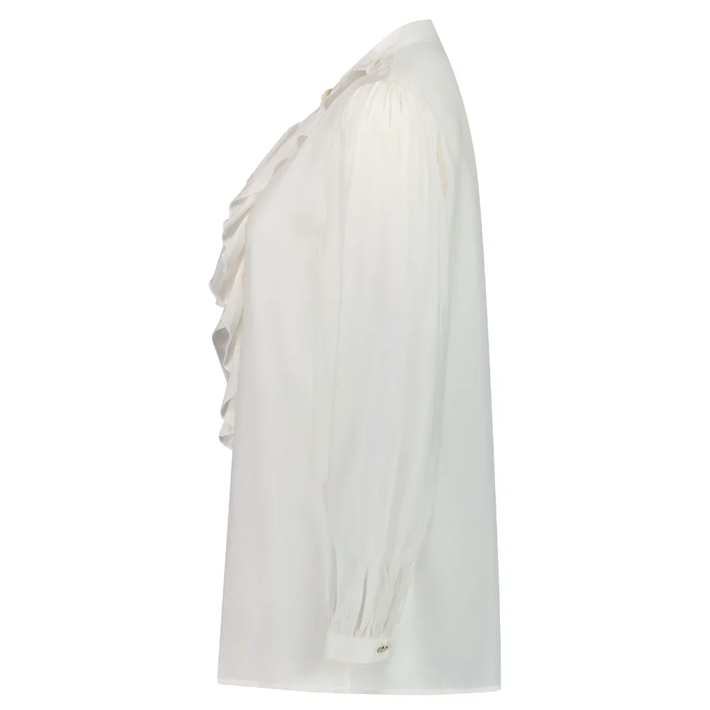Jade Women's Cupro Blouse - Coconut Milk - Image 3