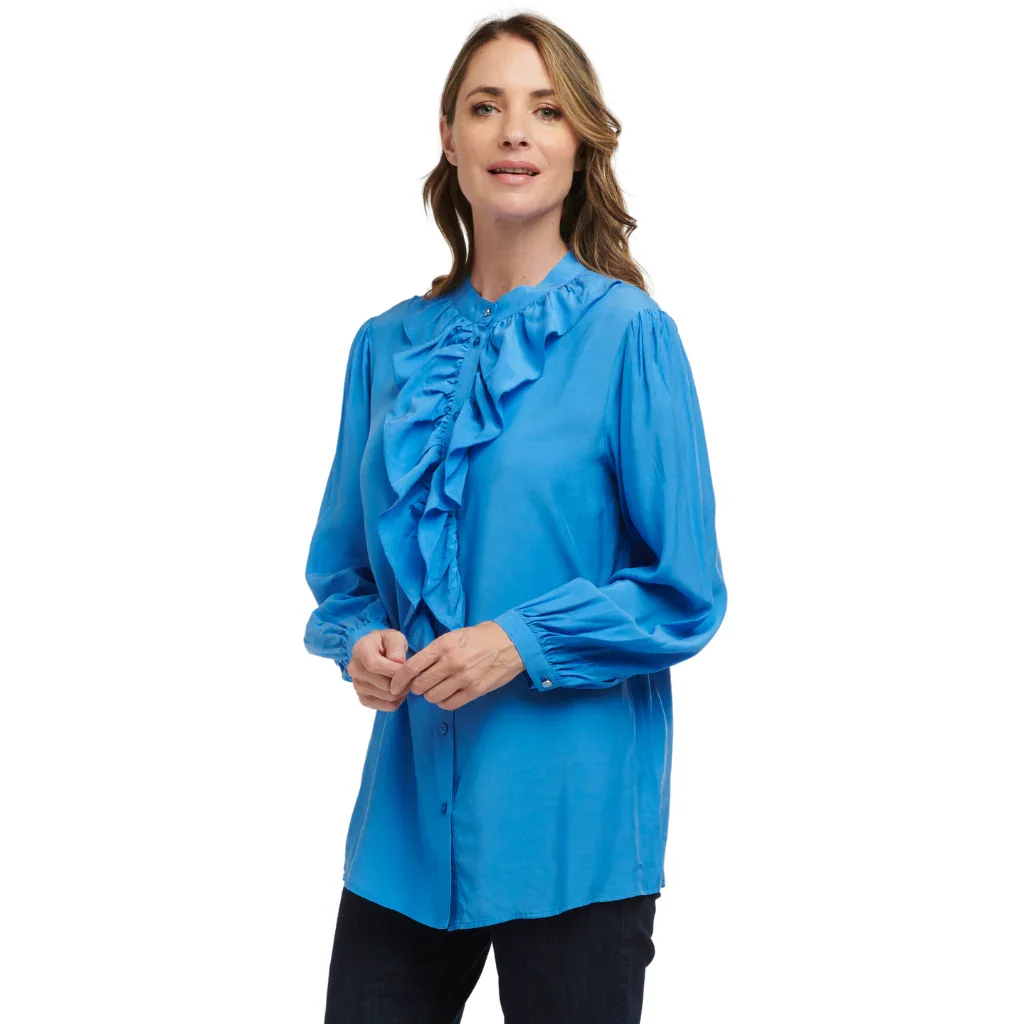 Jade Women's Cupro Blouse - Cornflower - Image 2
