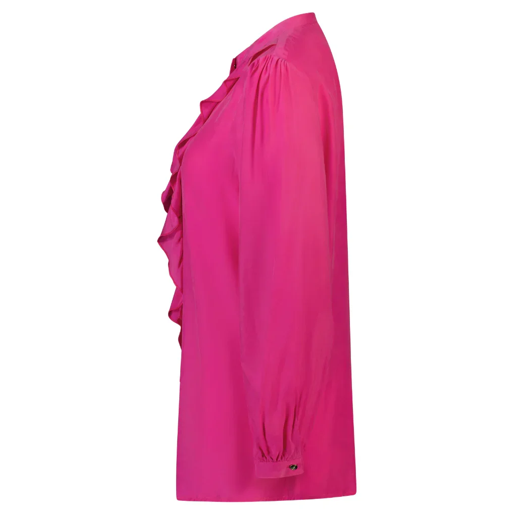Jade Women's Cupro Blouse - Flamingo - Image 4