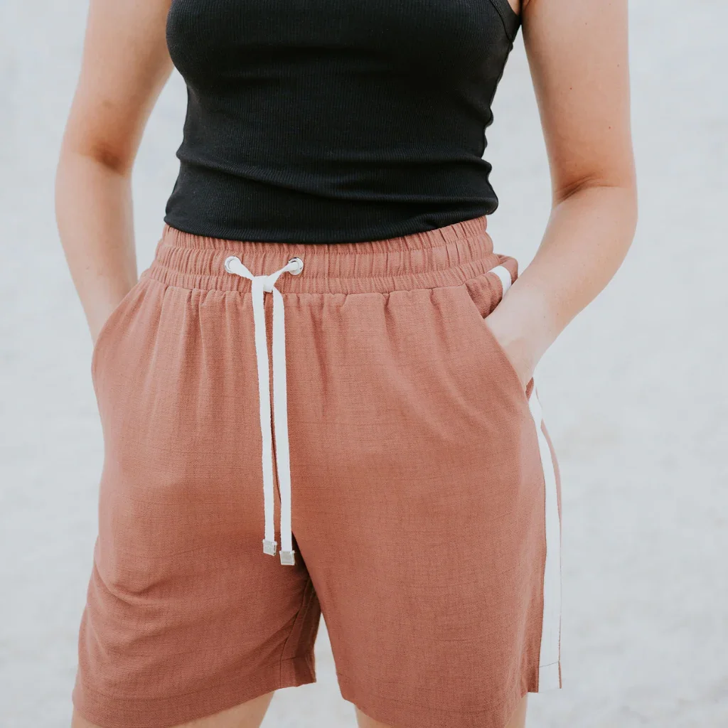 Jane Women's Viscose Shorts- Desert - Image 4