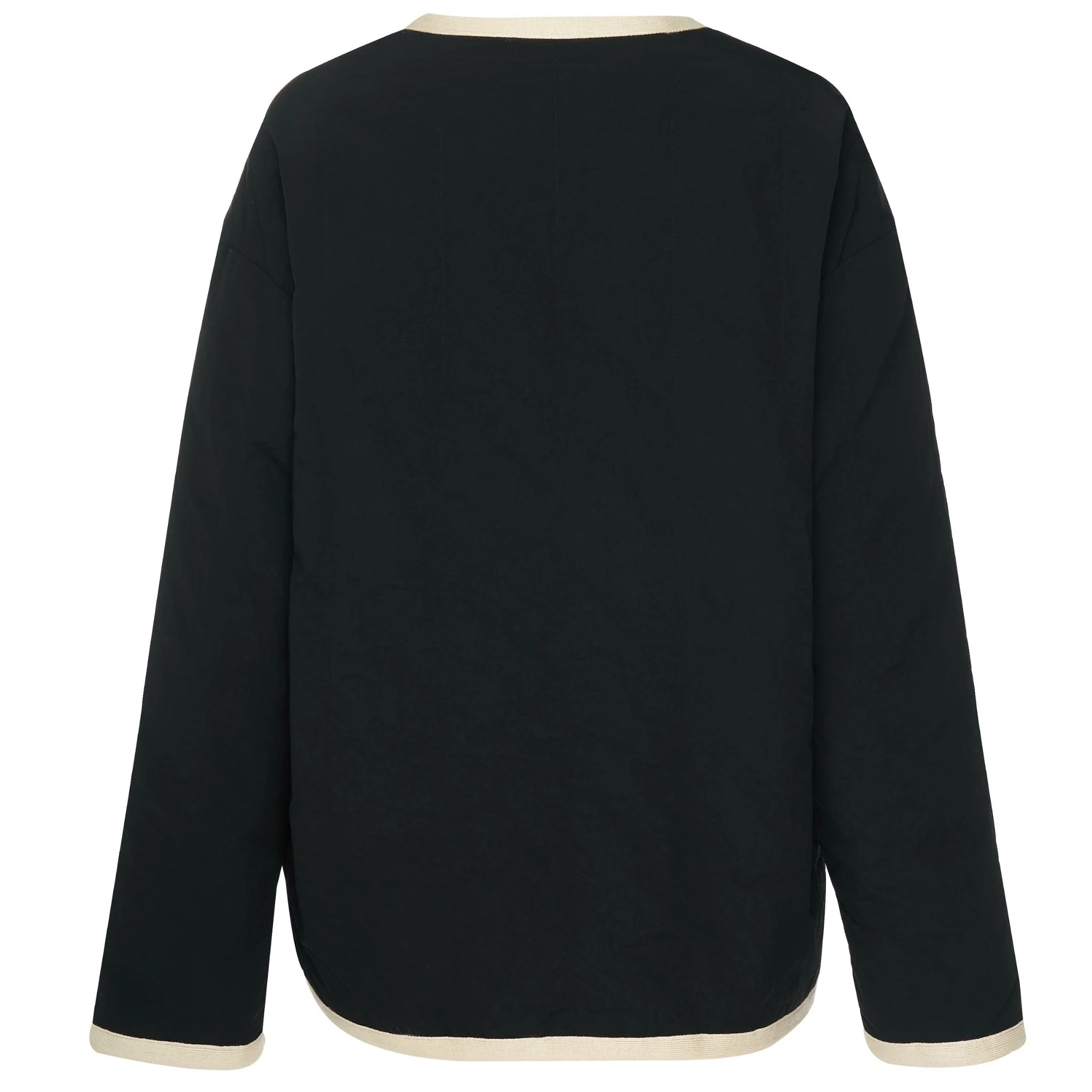 Juniper Reversible Faux Shearling Jacket - Black/Cream - Image 6