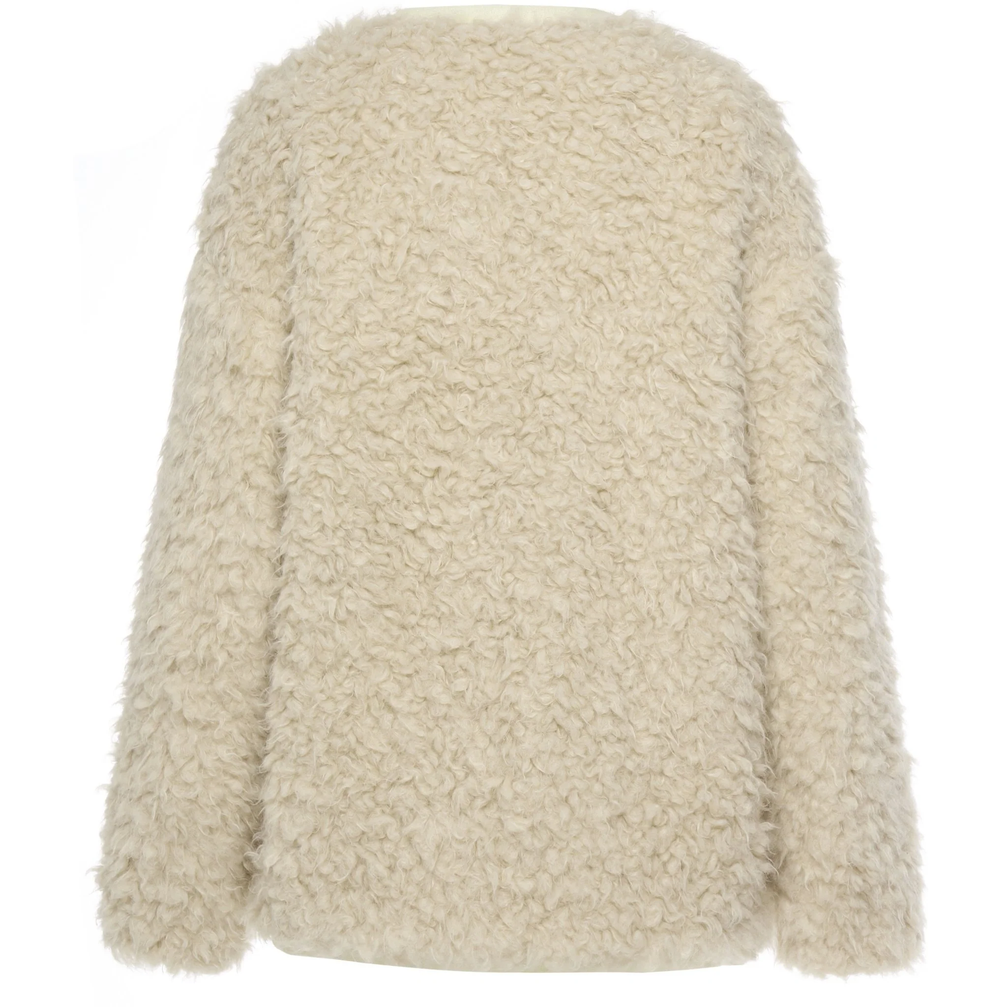 Juniper Reversible Faux Shearling Jacket - Olive Green/Cream - Image 6