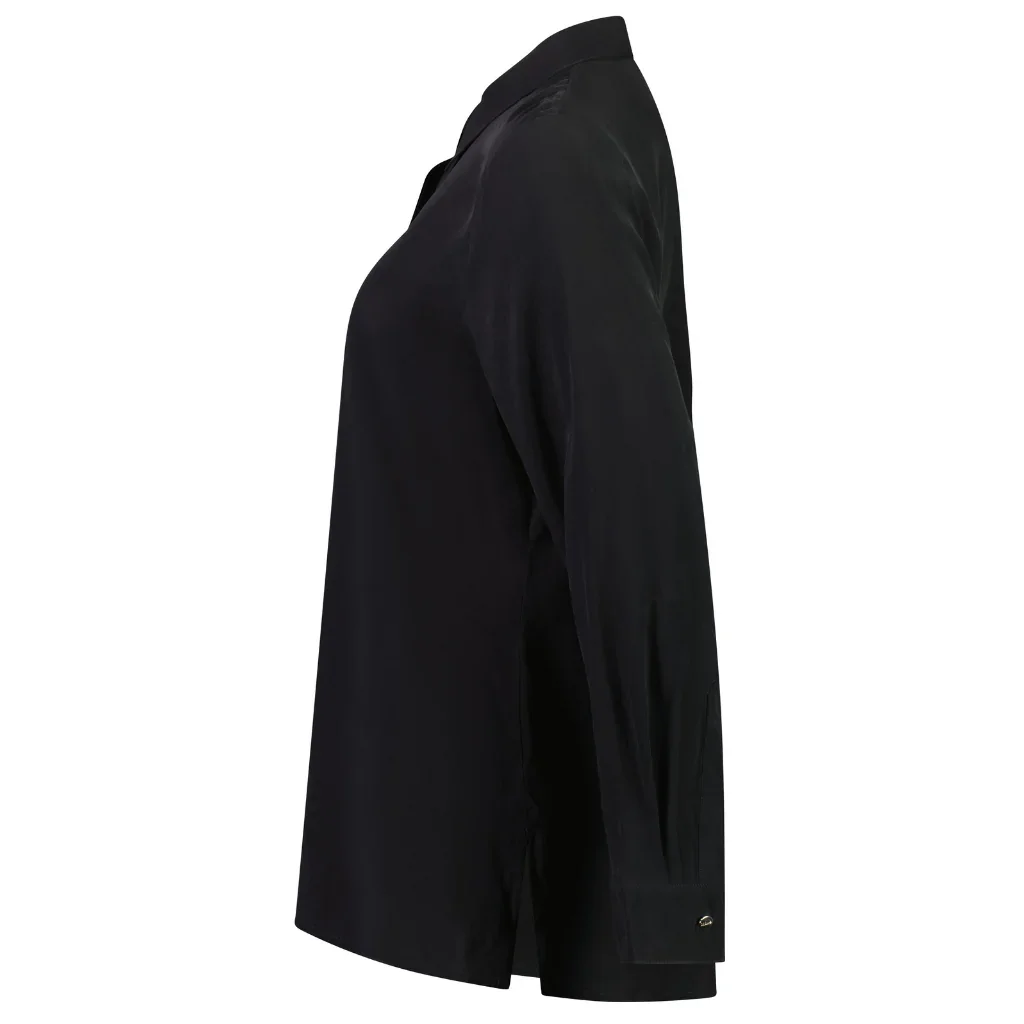 Katie Women's Cupro Blouse - Black - Image 3