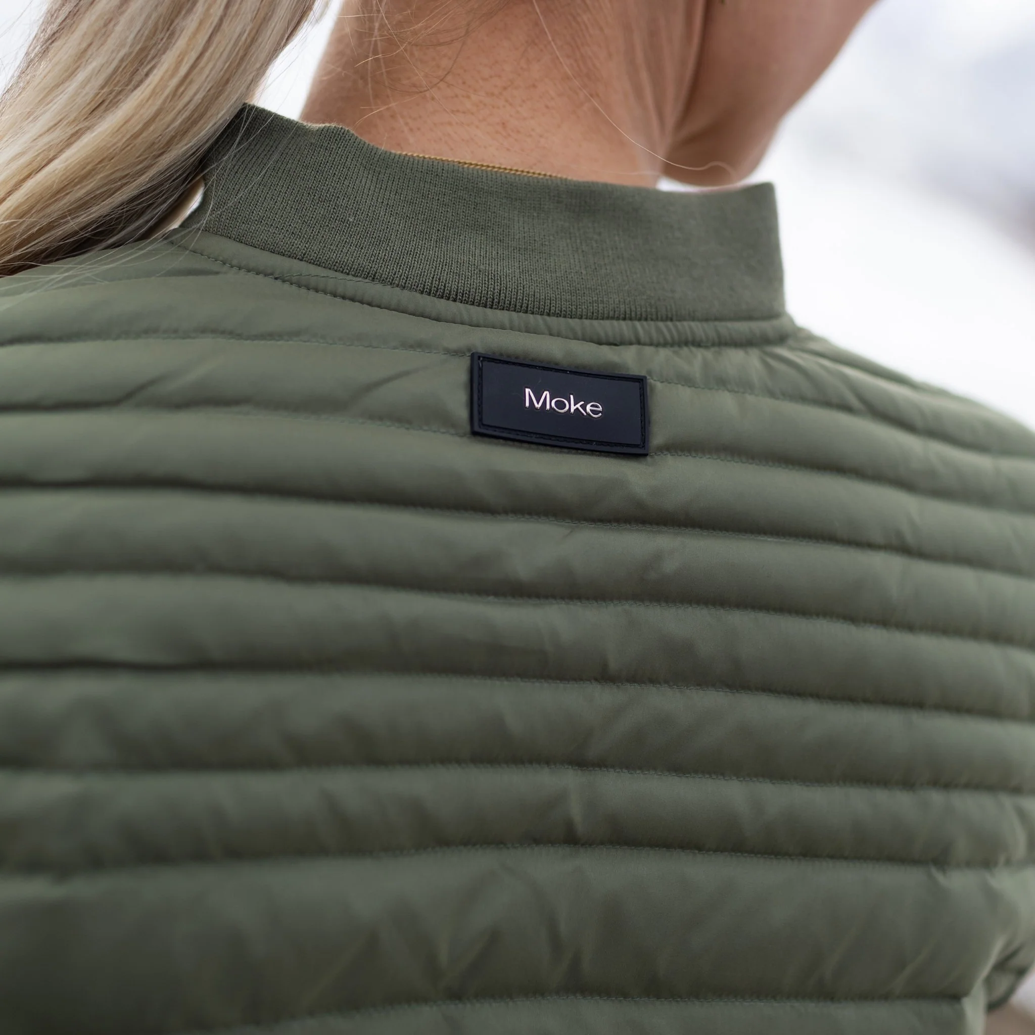 Kaz Puffer Down Coat - Olive Green - Image 6