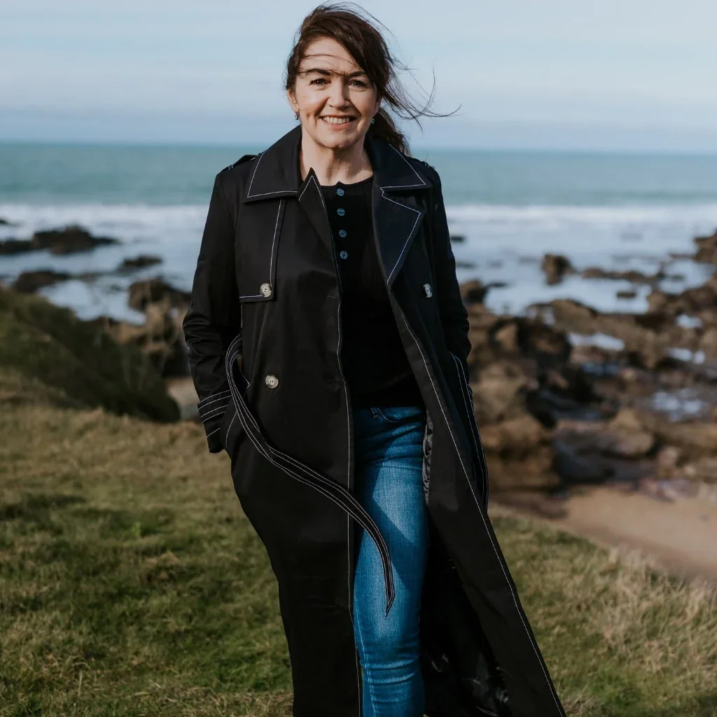 Kim Women's Trench Raincoat - Black - Image 3