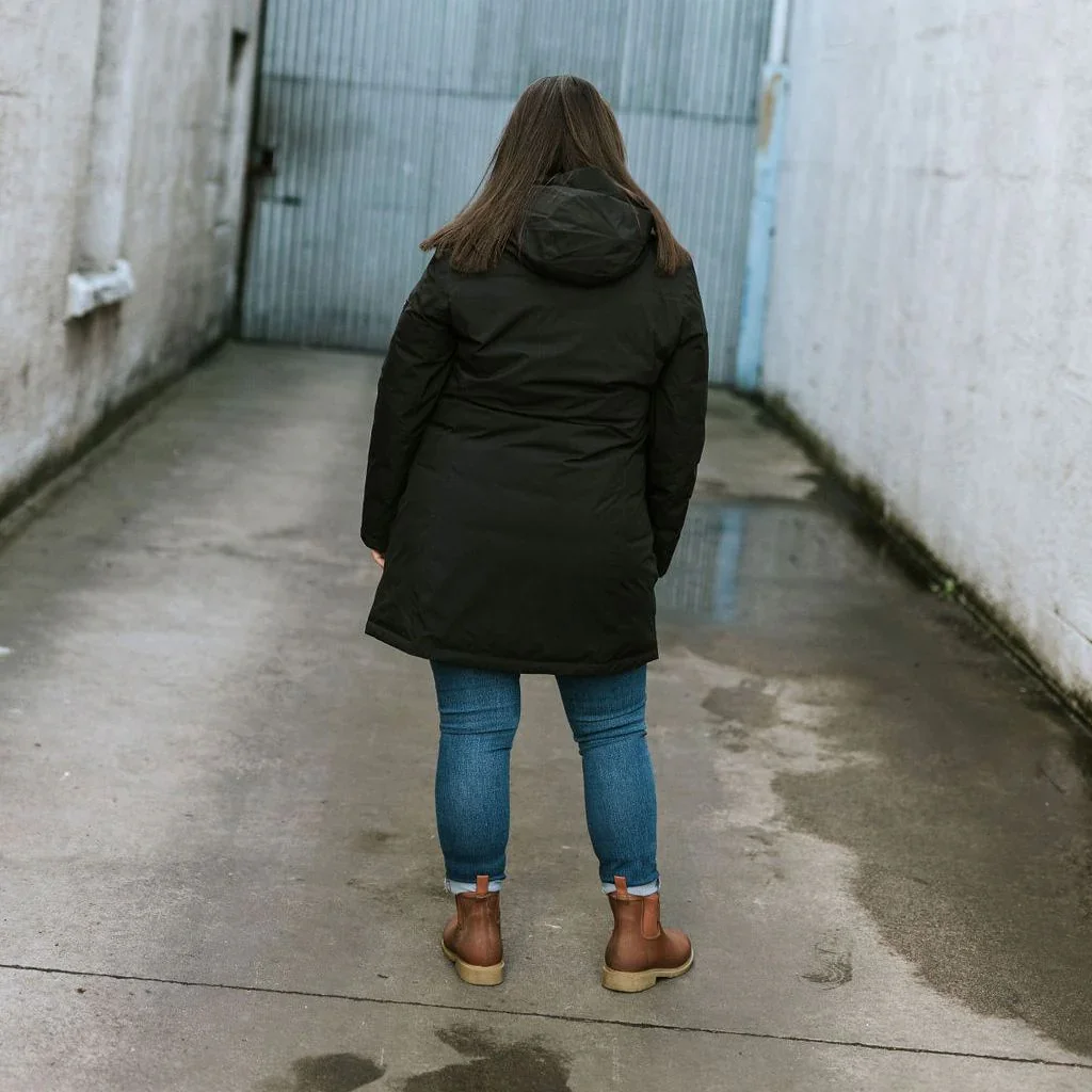 Leila Women's Waterproof Down Coat - Black - Image 3