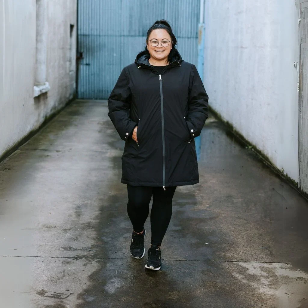 Leila Women's Waterproof Down Coat - Black - Image 4