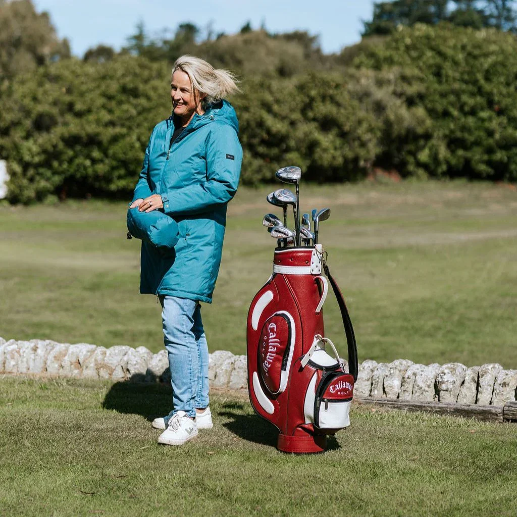 Leila Women's Waterproof Down Coat - Teal - Image 2