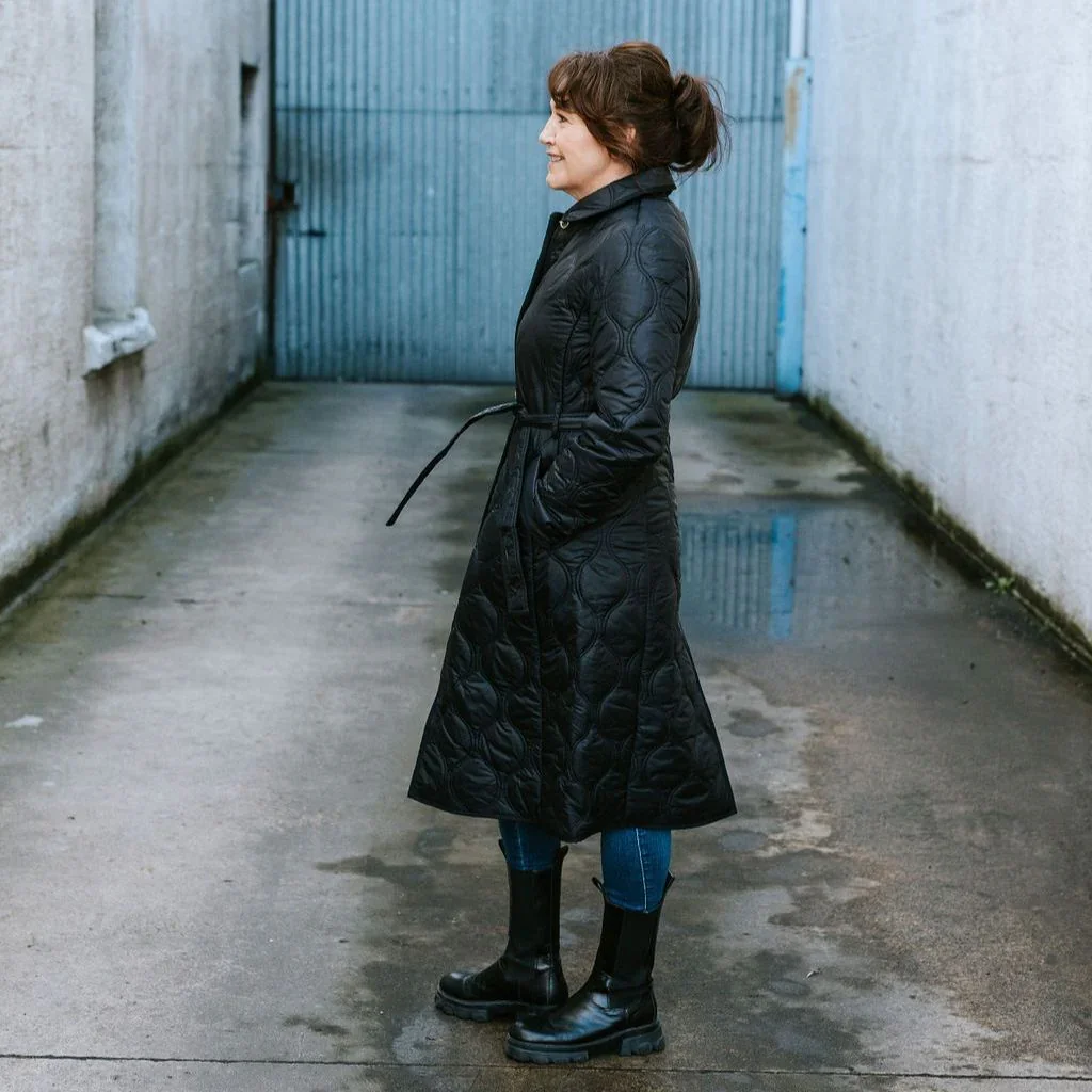 Lissy Women's Quilted Coat - Black - Image 5