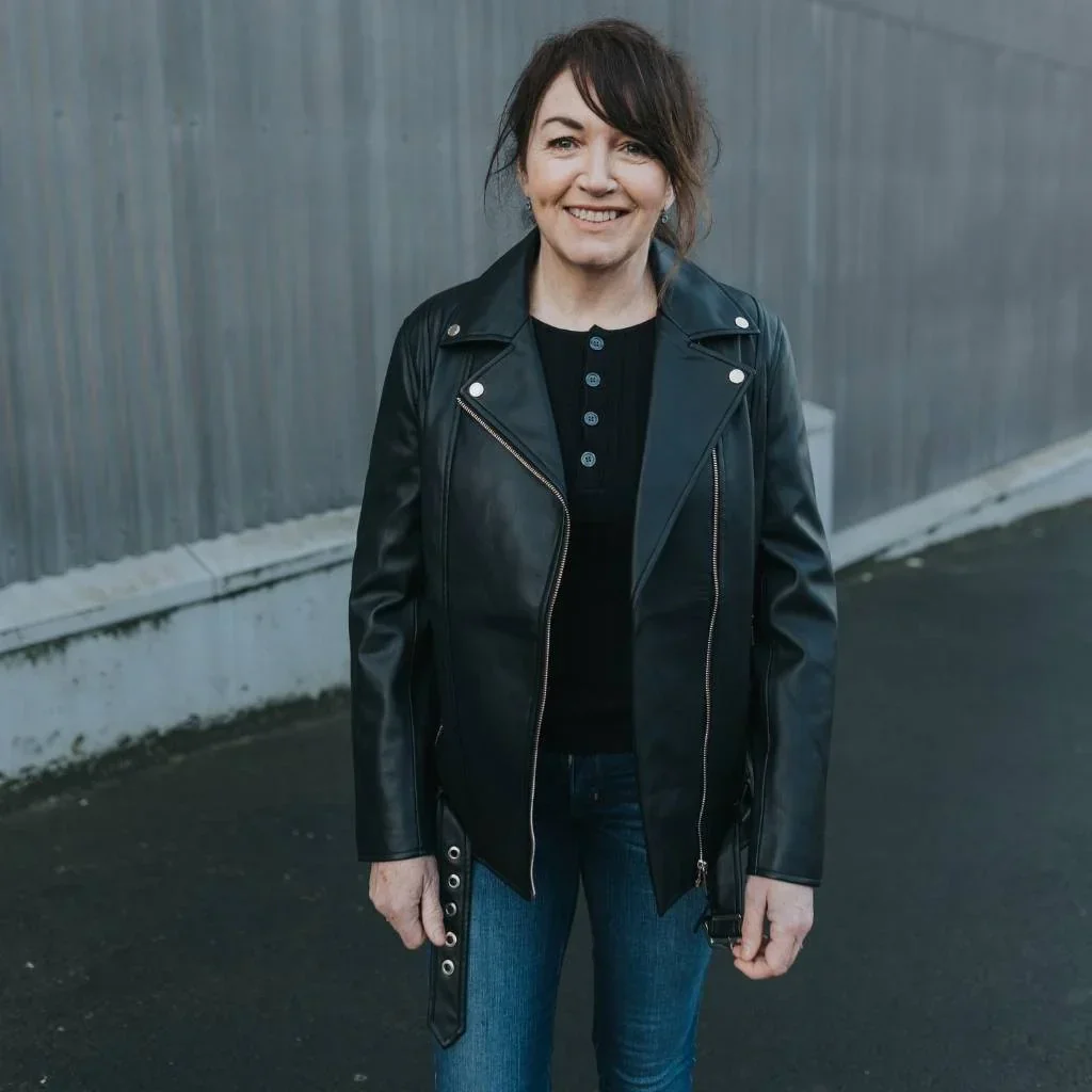 Lou Women's Faux Leather Biker Jacket - Black - Image 2